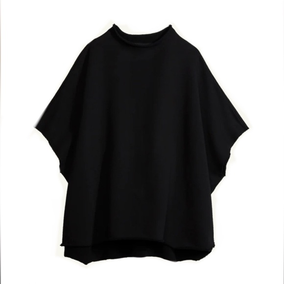 Frank & Eileen Other - NEW Frank & Eileen Audrey Funnel Neck Capelet triple fleece black one size